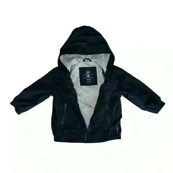 Baby Gap Weather Resistant Navy Jacket - Size 6-12 months - Picture 2 of 3
